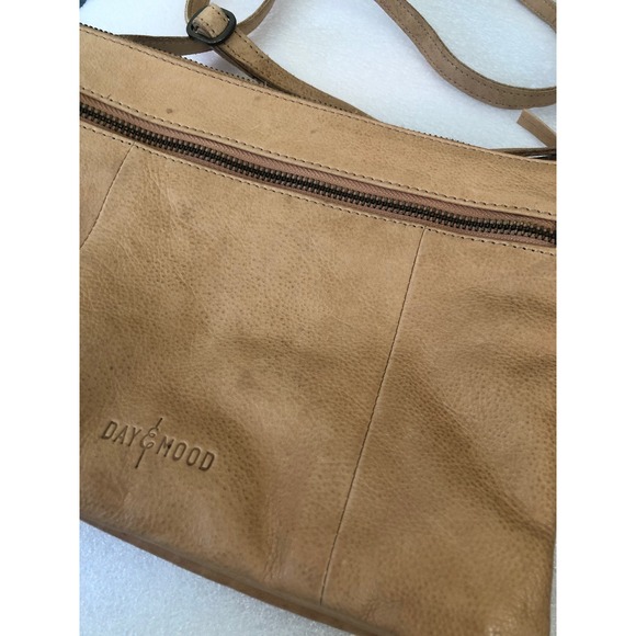 Anthropologie Day & Mood
Tan soft Leather Crossbody Bag Messenger multi-pocket - Picture 5 of 16